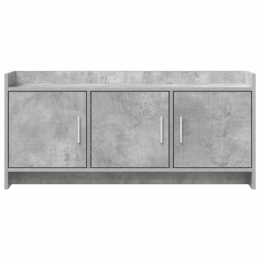 TV-kast 102 x 33 x 47 cm Betongrijs Bewerkt hout