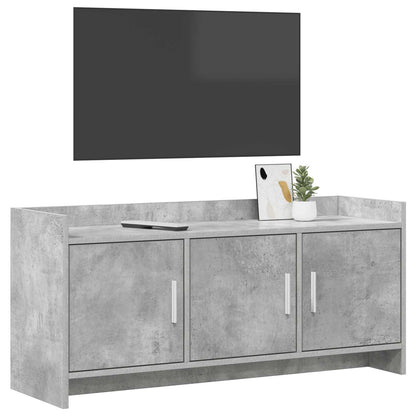 TV-kast 102 x 33 x 47 cm Betongrijs Bewerkt hout