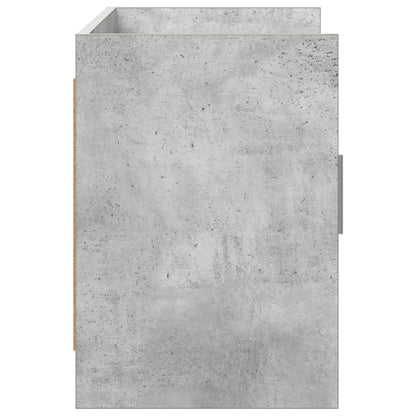 TV-kast 102 x 33 x 47 cm Betongrijs Bewerkt hout