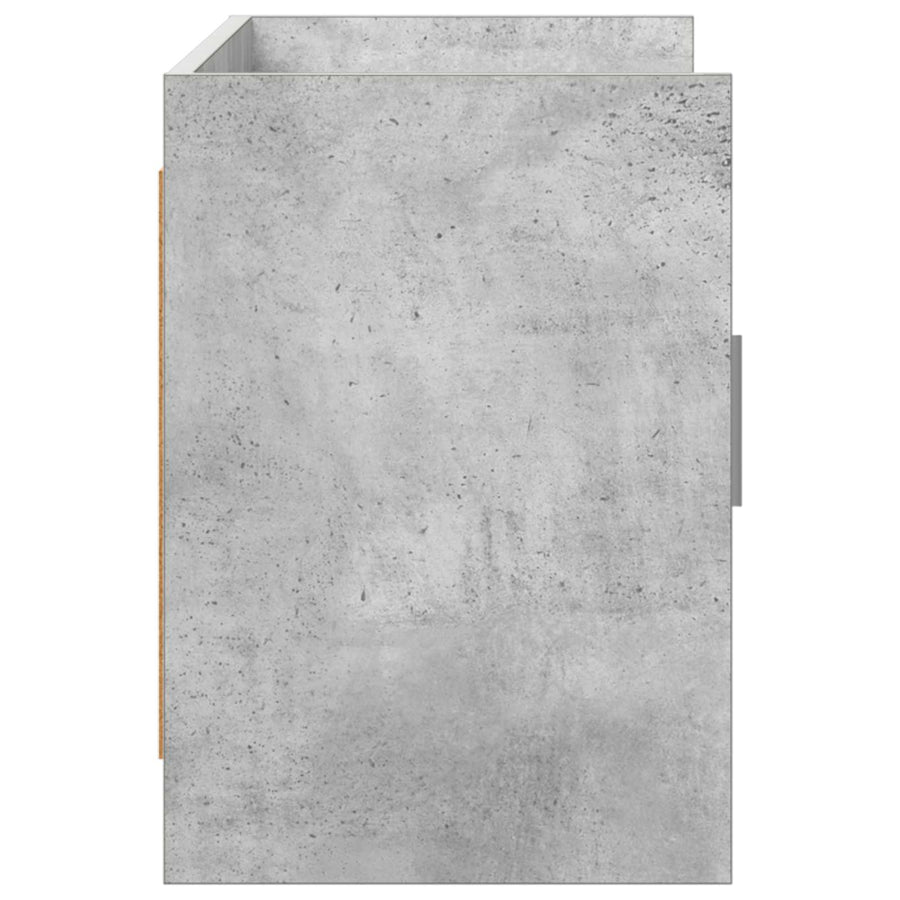 TV-kast 102 x 33 x 47 cm Betongrijs Bewerkt hout