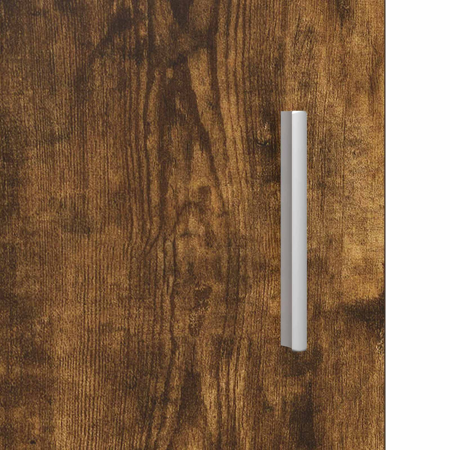 TV-kast 102 x 33 x 47 cm Gerookt eiken Bewerkt hout