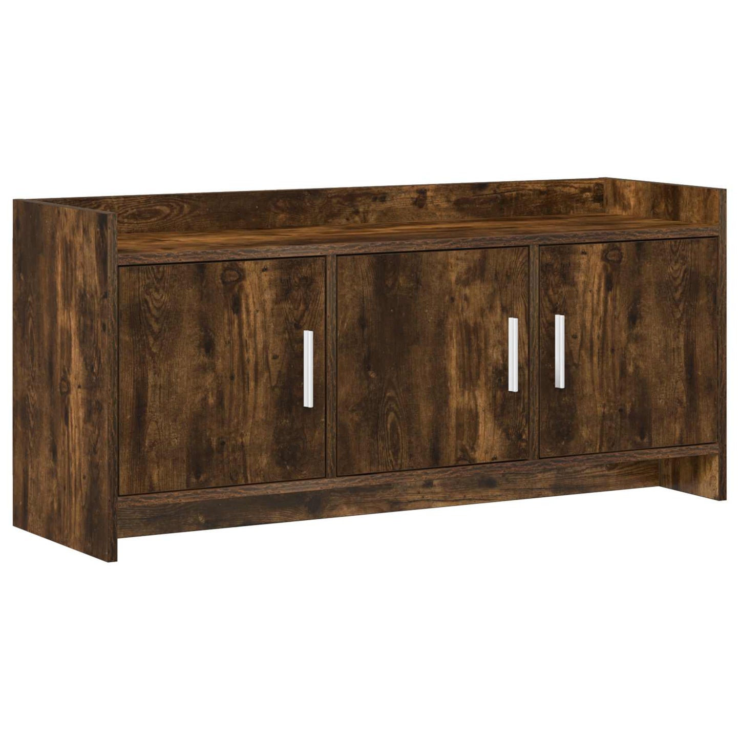 TV-kast 102 x 33 x 47 cm Gerookt eiken Bewerkt hout