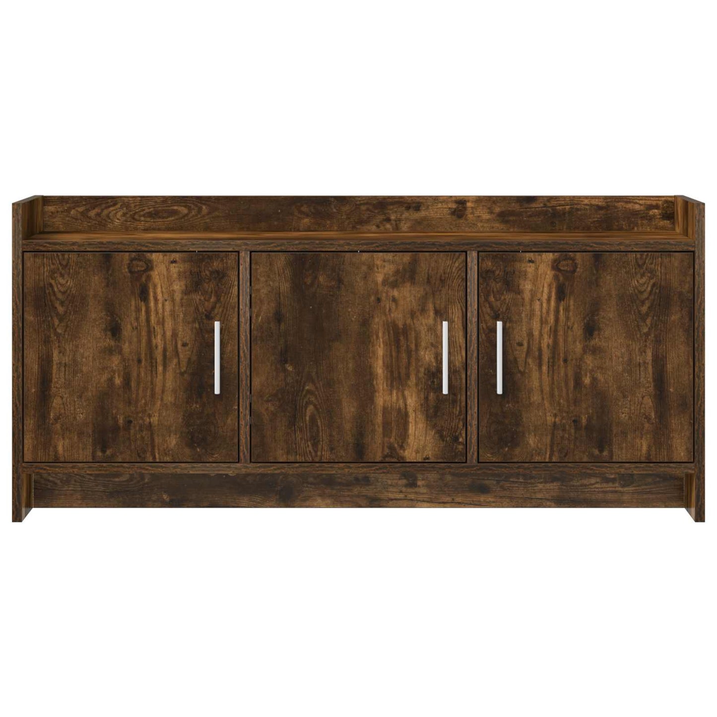 TV-kast 102 x 33 x 47 cm Gerookt eiken Bewerkt hout