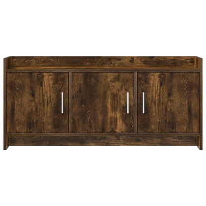 TV-kast 102 x 33 x 47 cm Gerookt eiken Bewerkt hout