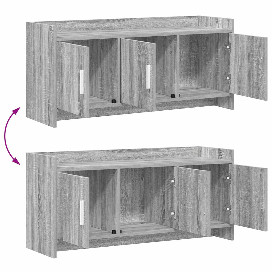 TV-kast 102 x 33 x 47 cm Grijs Sonoma Bewerkt hout