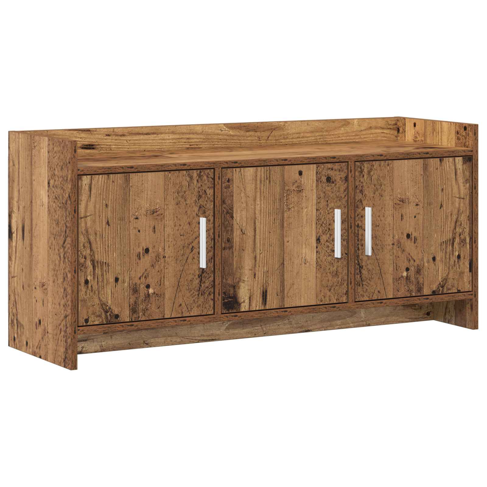 TV-kast 102 x 33 x 47 cm Oud hout Bewerkt hout