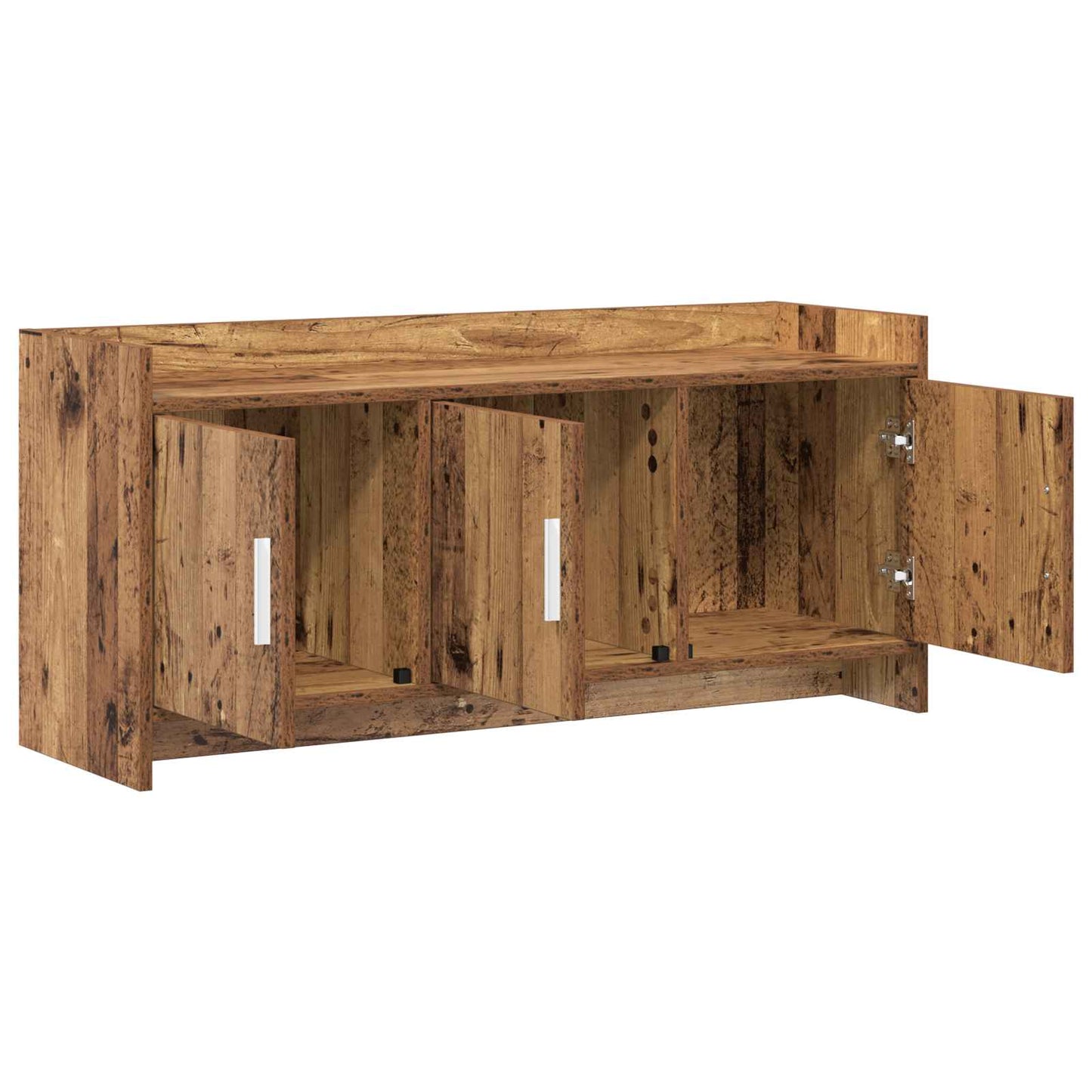 TV-kast 102 x 33 x 47 cm Oud hout Bewerkt hout