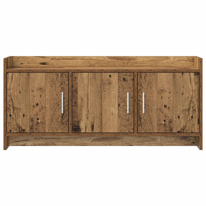 TV-kast 102 x 33 x 47 cm Oud hout Bewerkt hout