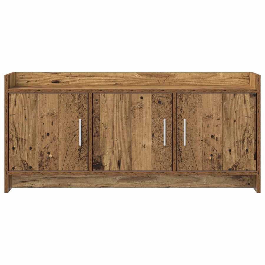 TV-kast 102 x 33 x 47 cm Oud hout Bewerkt hout