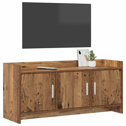 TV-kast 102 x 33 x 47 cm Oud hout Bewerkt hout
