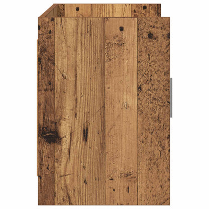 TV-kast 102 x 33 x 47 cm Oud hout Bewerkt hout