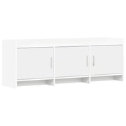TV-kast 130x33x47 cm wit bewerkt hout