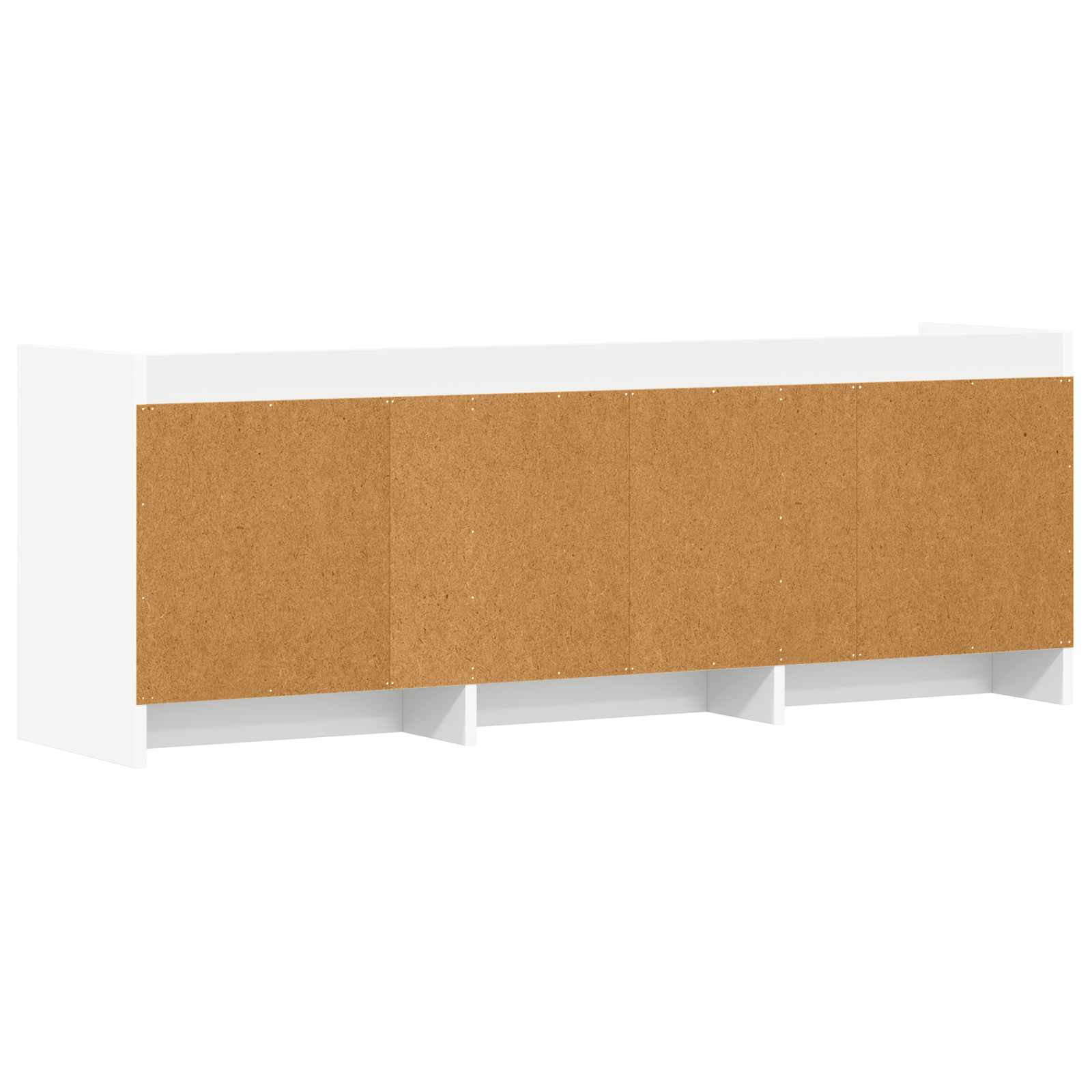 TV-kast 130 x 33 x 47 cm Wit Bewerkt hout