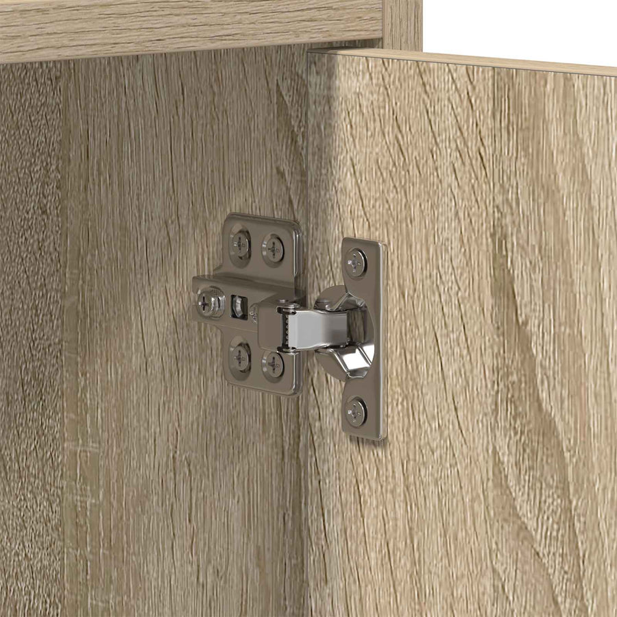 TV-kast 130 x 33 x 47 cm Sonoma Eiken Bewerkt hout