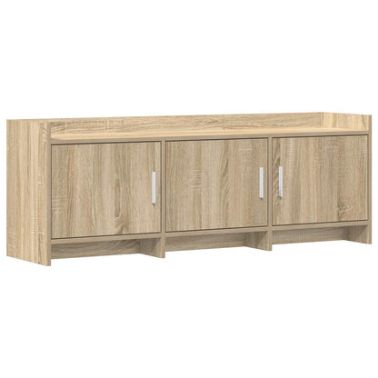 TV-kast 130 x 33 x 47 cm Sonoma Eiken Bewerkt hout