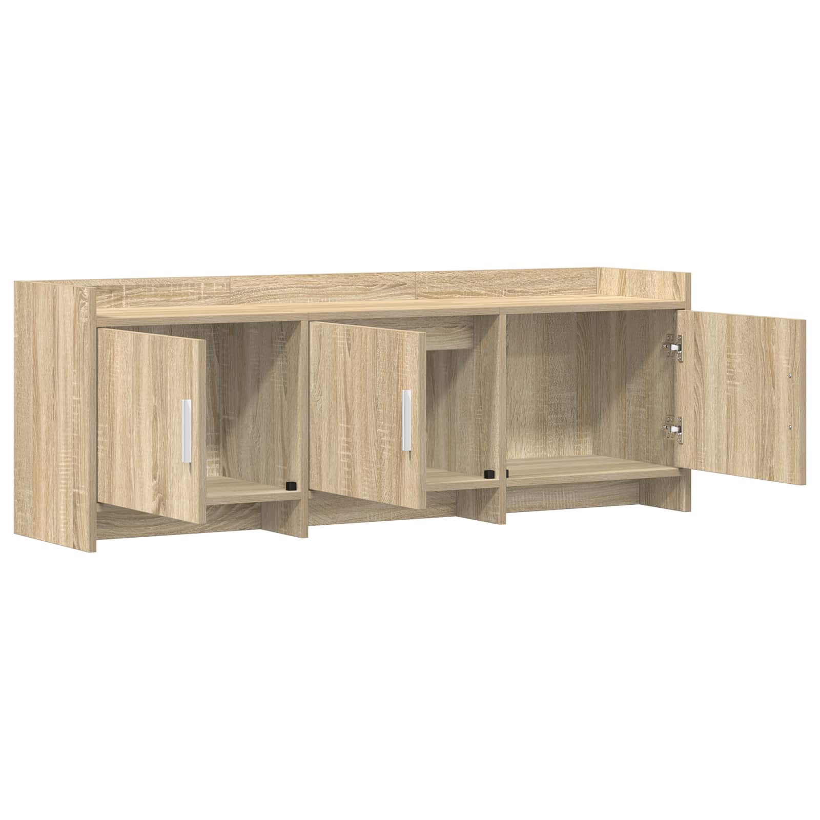 TV-kast 130 x 33 x 47 cm Sonoma Eiken Bewerkt hout