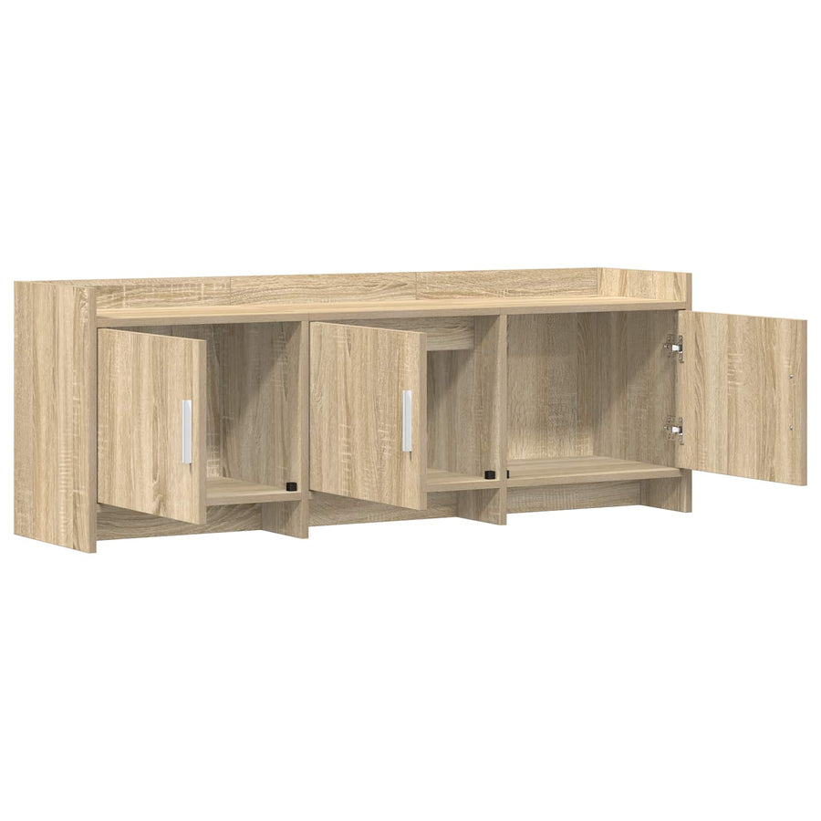TV-kast 130 x 33 x 47 cm Sonoma Eiken Bewerkt hout