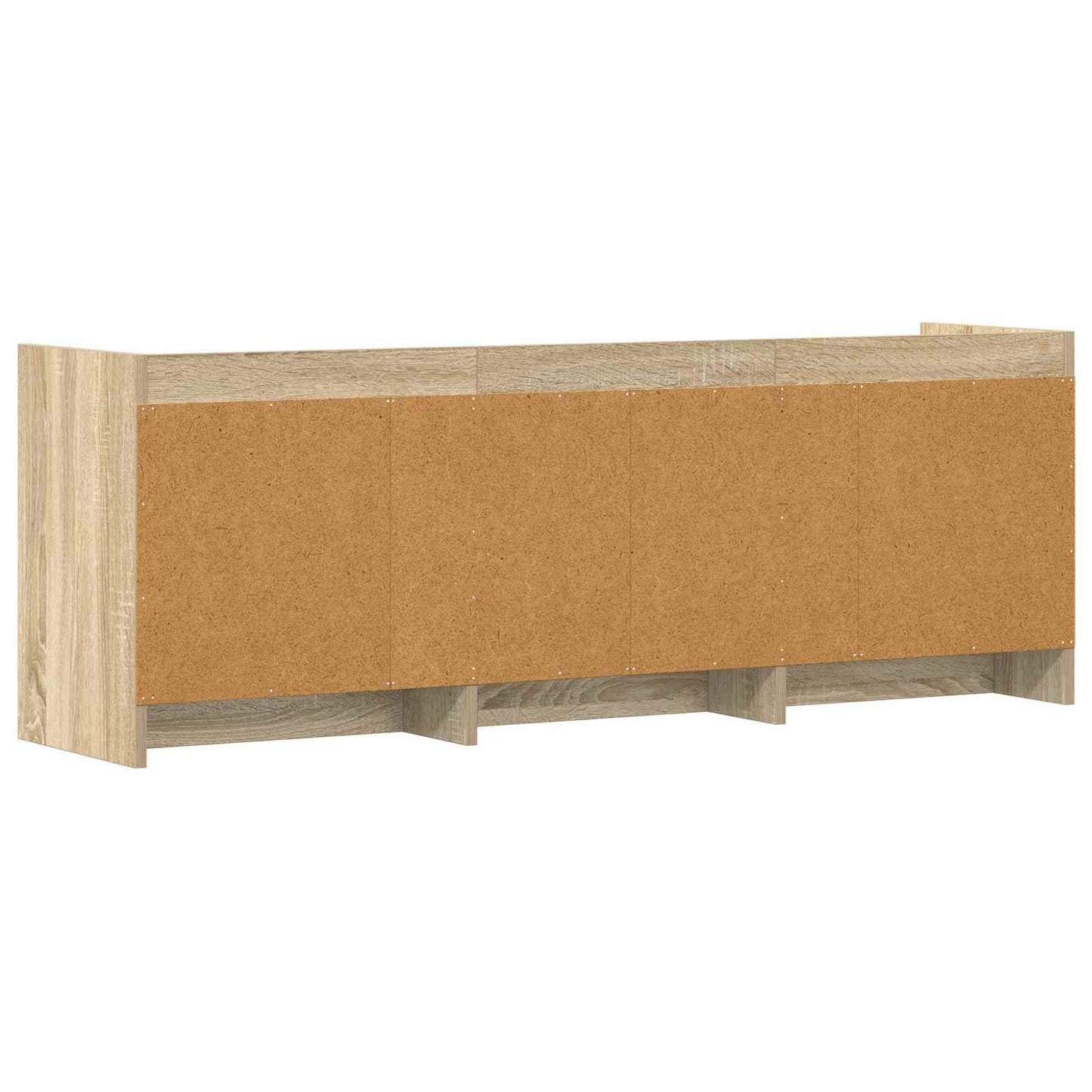 TV-kast 130 x 33 x 47 cm Sonoma Eiken Bewerkt hout