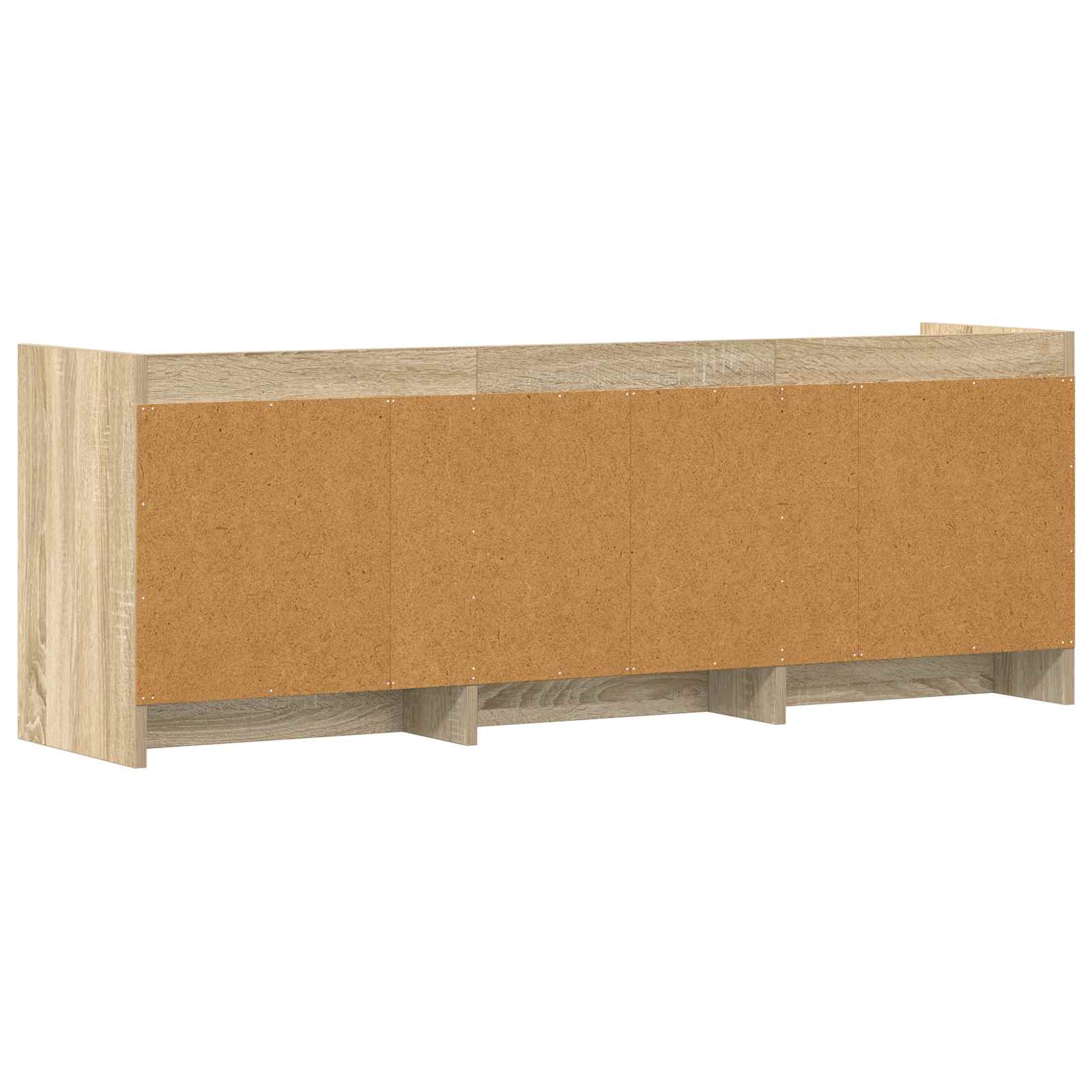TV-kast 130 x 33 x 47 cm Sonoma Eiken Bewerkt hout