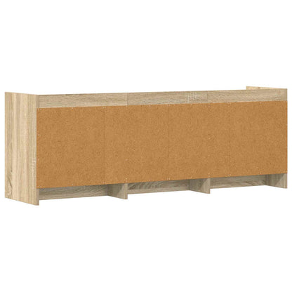 TV-kast 130 x 33 x 47 cm Sonoma Eiken Bewerkt hout