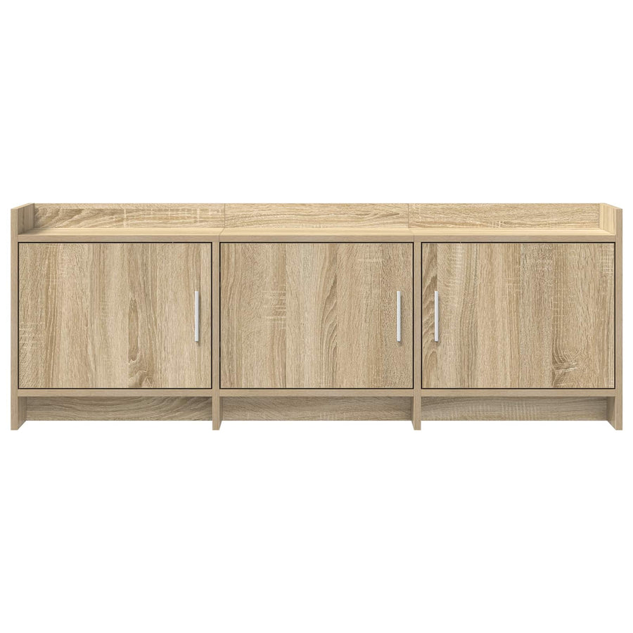 TV-kast 130 x 33 x 47 cm Sonoma Eiken Bewerkt hout
