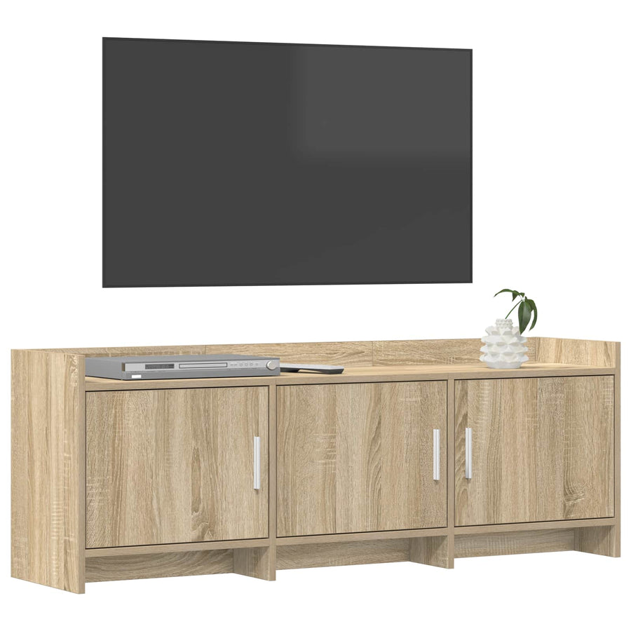 TV-kast 130 x 33 x 47 cm Sonoma Eiken Bewerkt hout