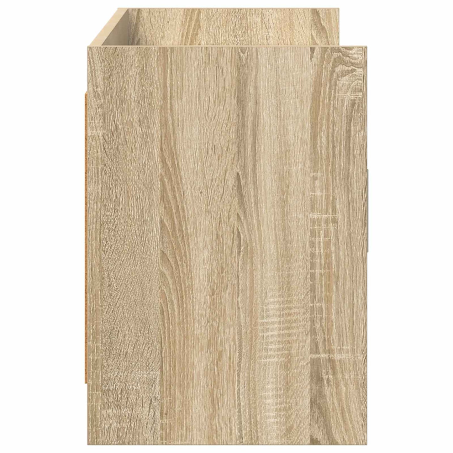 TV-kast 130 x 33 x 47 cm Sonoma Eiken Bewerkt hout