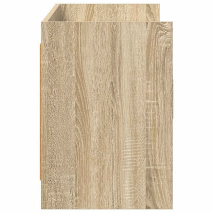 TV-kast 130 x 33 x 47 cm Sonoma Eiken Bewerkt hout