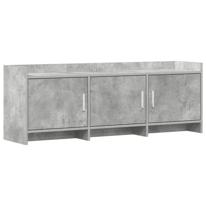 TV-kast 130 x 33 x 47 cm Betongrijs Bewerkt hout