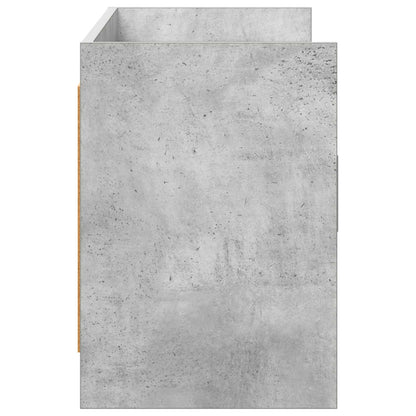 TV-kast 130 x 33 x 47 cm Betongrijs Bewerkt hout