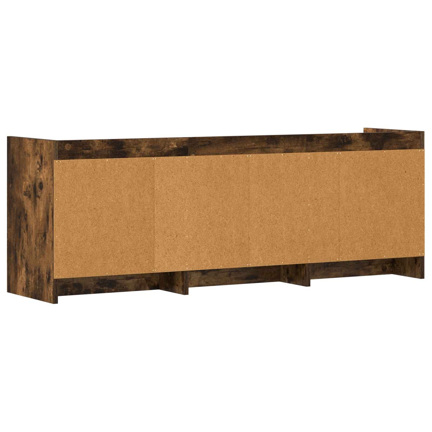 TV-kast 130 x 33 x 47 cm Gerookt eiken Bewerkt hout