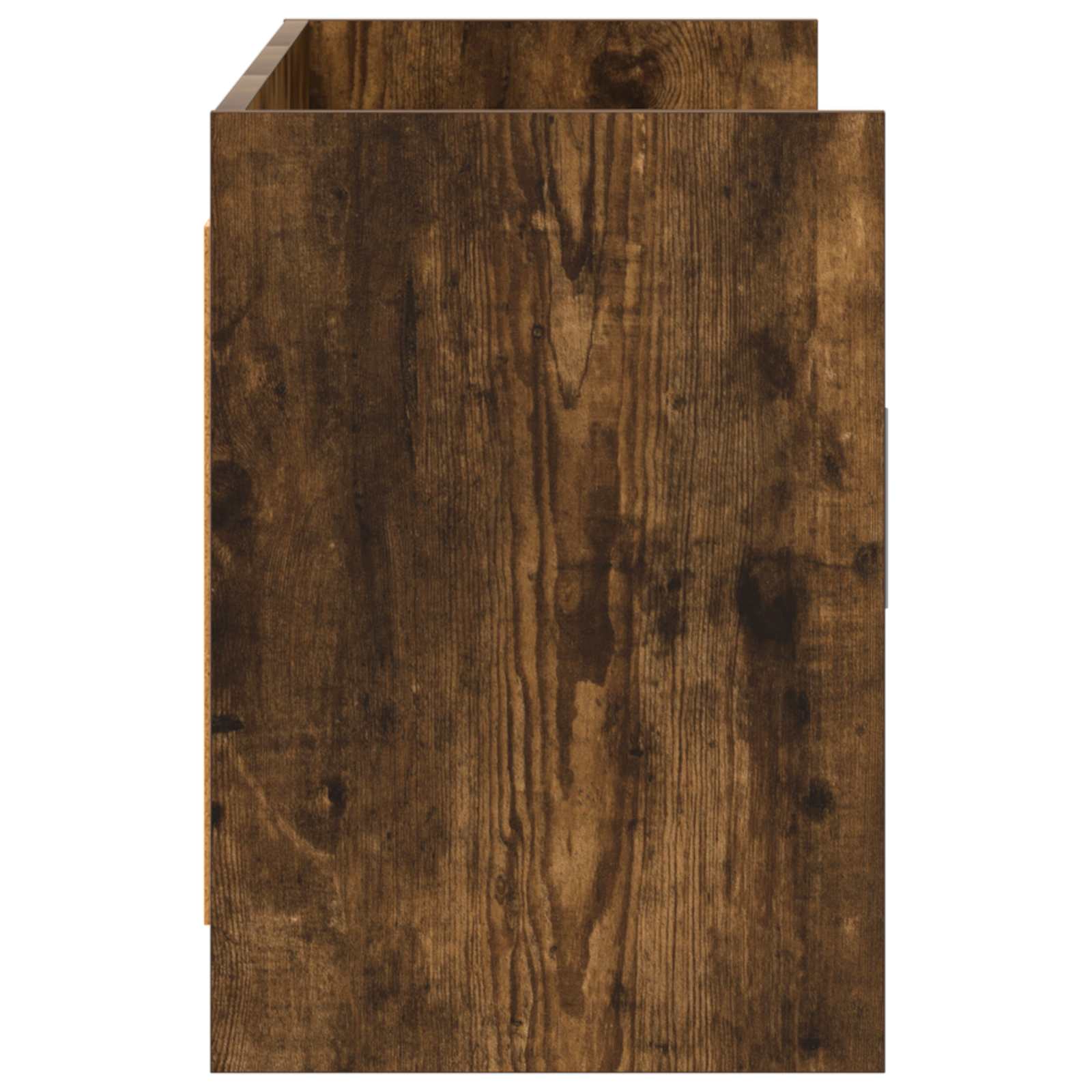 TV-kast 130 x 33 x 47 cm Gerookt eiken Bewerkt hout