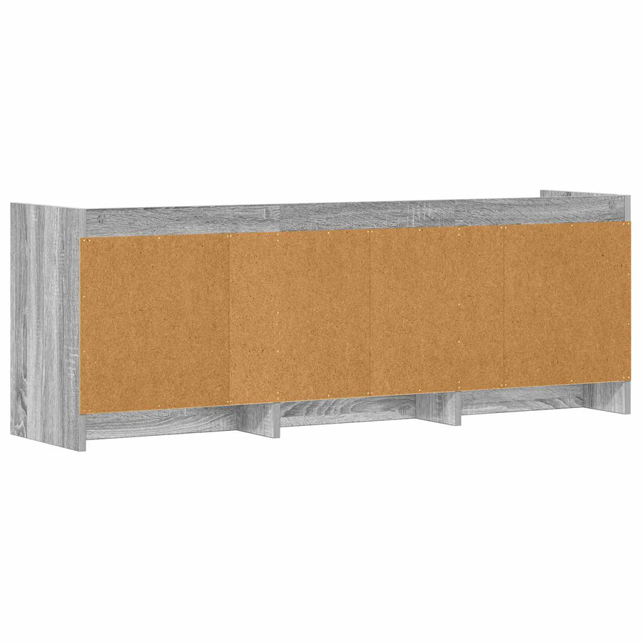 TV-kast 130 x 33 x 47 cm Grijs Sonoma Bewerkt hout