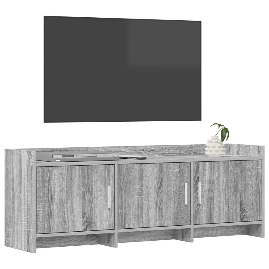 TV-kast 130 x 33 x 47 cm Grijs Sonoma Bewerkt hout