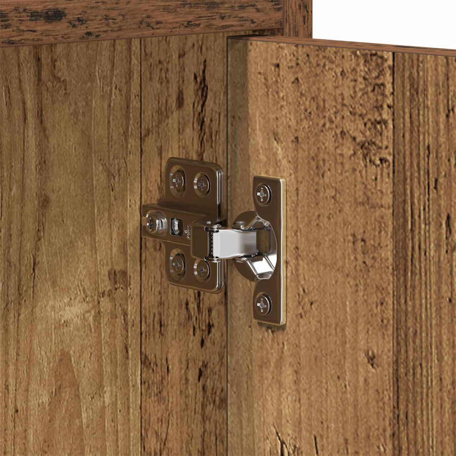 TV-kast 130 x 33 x 47 cm Oud hout Bewerkt hout