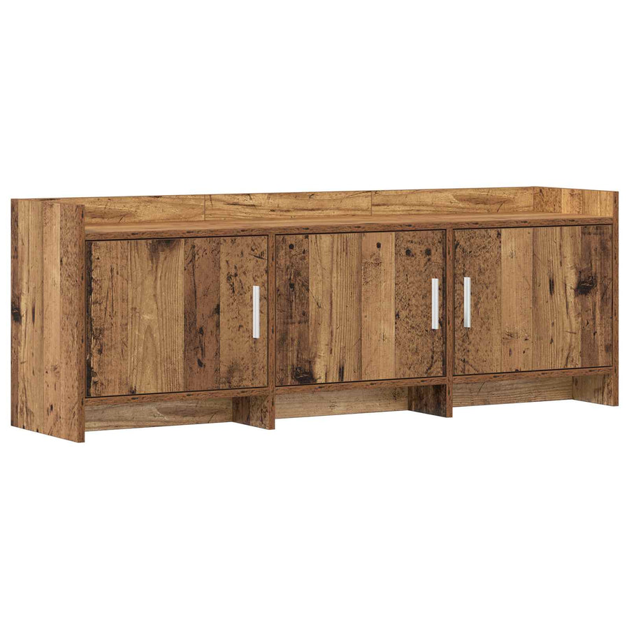TV-kast 130 x 33 x 47 cm Oud hout Bewerkt hout