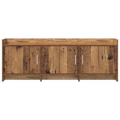 TV-kast 130 x 33 x 47 cm Oud hout Bewerkt hout