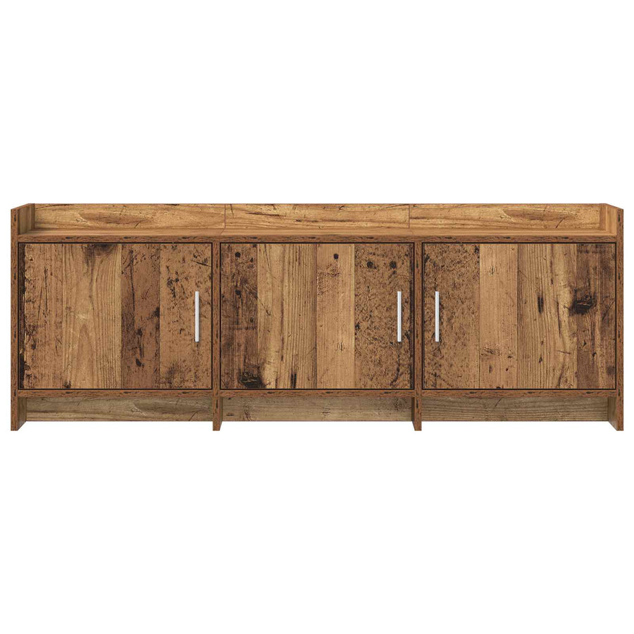 TV-kast 130 x 33 x 47 cm Oud hout Bewerkt hout
