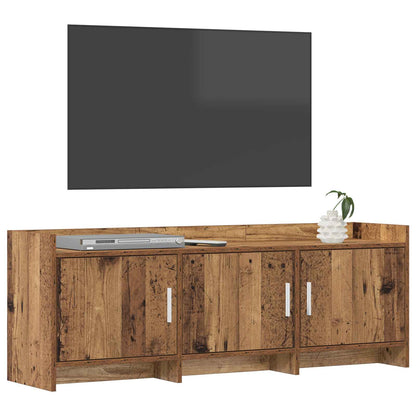 TV-kast 130 x 33 x 47 cm Oud hout Bewerkt hout