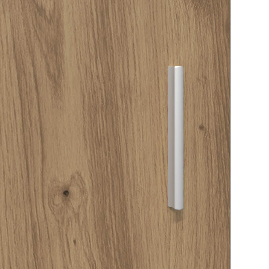 TV-kast 130 x 33 x 47 cm Artisanaal eiken Bewerkt hout