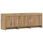 TV-kast 130x33x47 cm artisanaal eiken