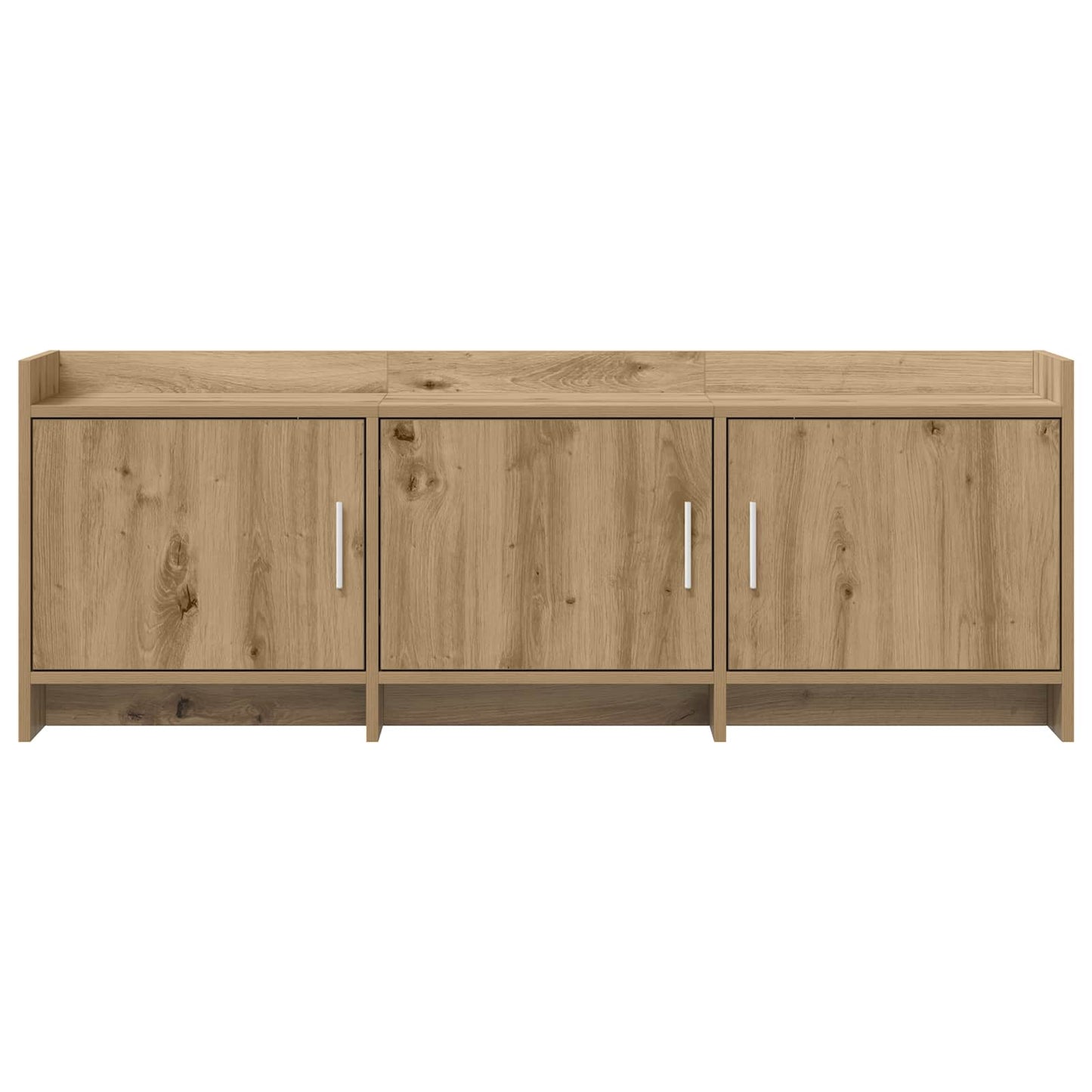 TV-kast 130 x 33 x 47 cm Artisanaal eiken Bewerkt hout