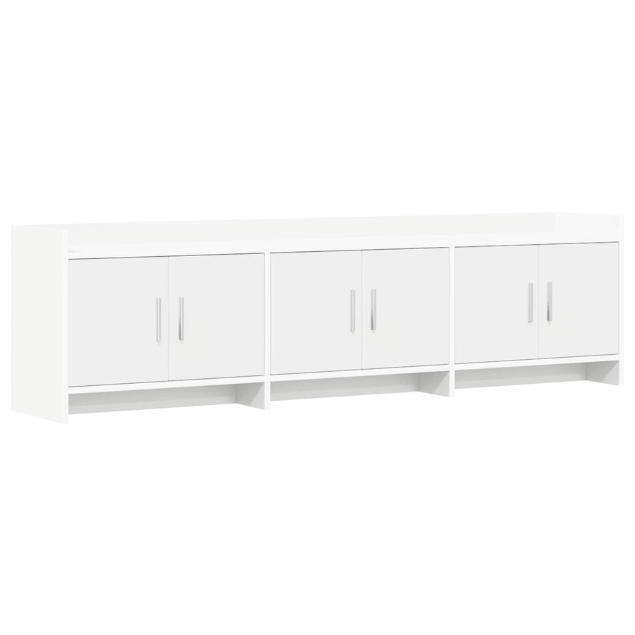 TV-kast 168 x 33 x 47 cm Wit Bewerkt hout