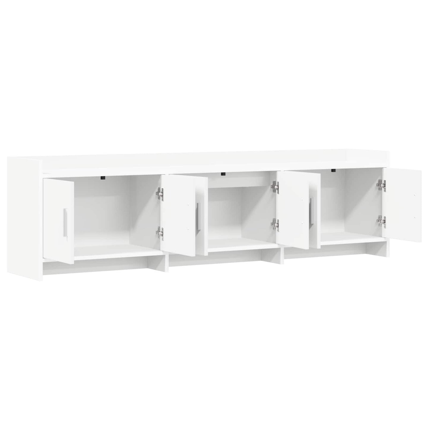 TV-kast 168 x 33 x 47 cm Wit Bewerkt hout