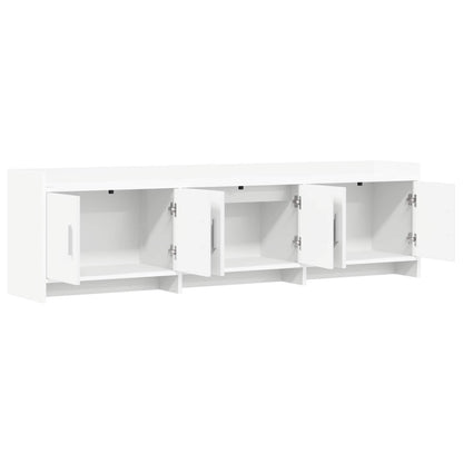 TV-kast 168 x 33 x 47 cm Wit Bewerkt hout