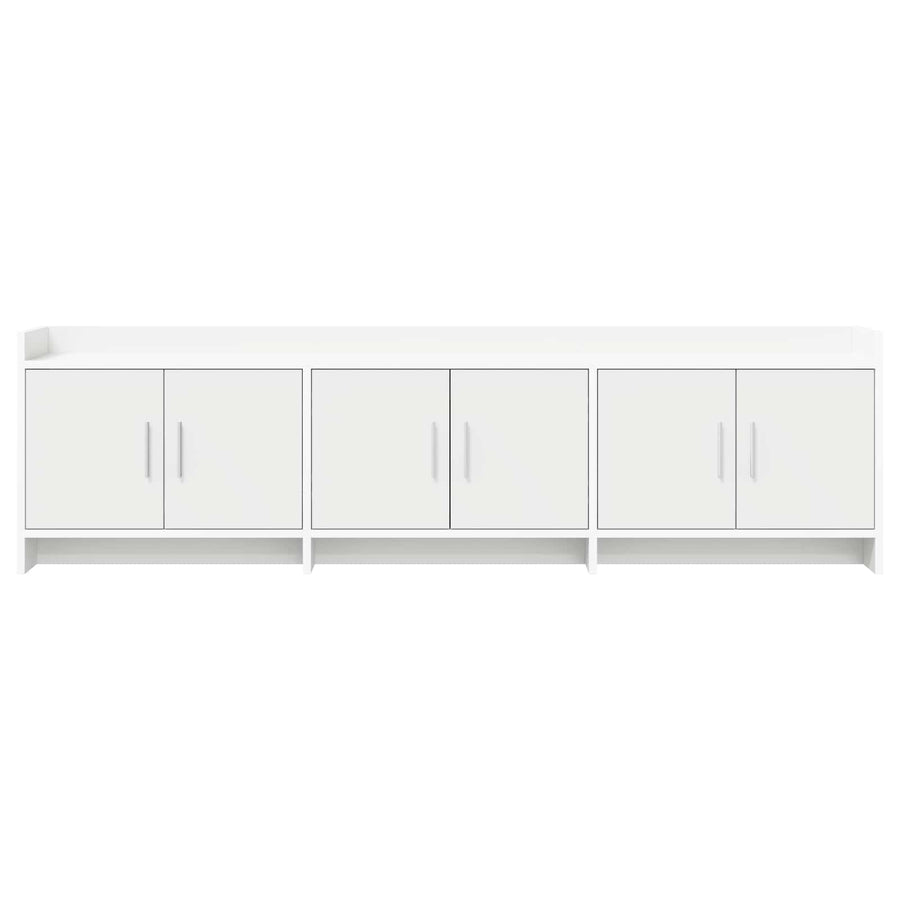 TV-kast 168 x 33 x 47 cm Wit Bewerkt hout