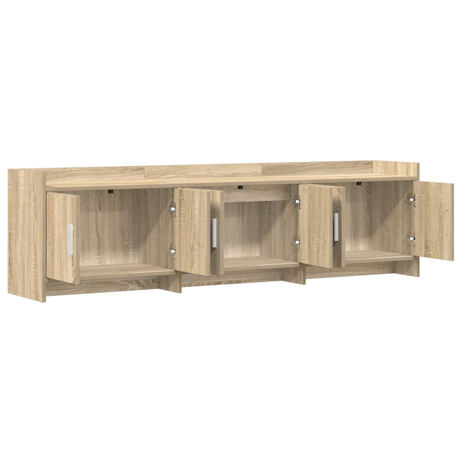 TV-kast 168 x 33 x 47 cm Sonoma Eiken Bewerkt hout