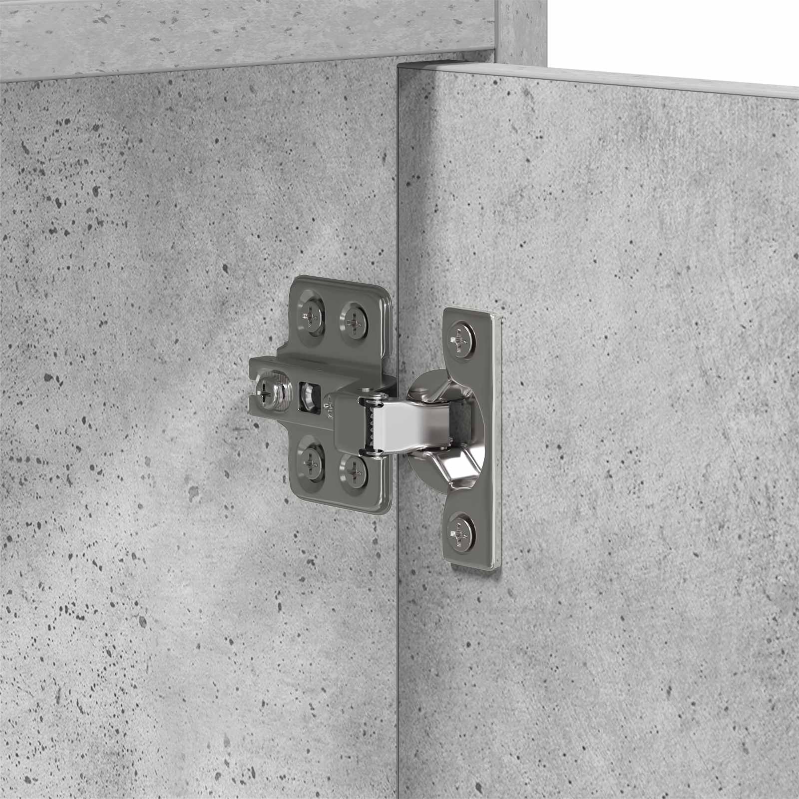 TV-kast 168 x 33 x 47 cm Betongrijs Bewerkt hout