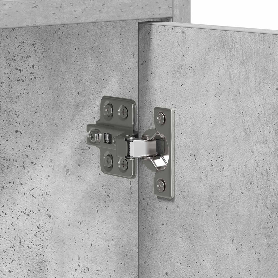 TV-kast 168 x 33 x 47 cm Betongrijs Bewerkt hout