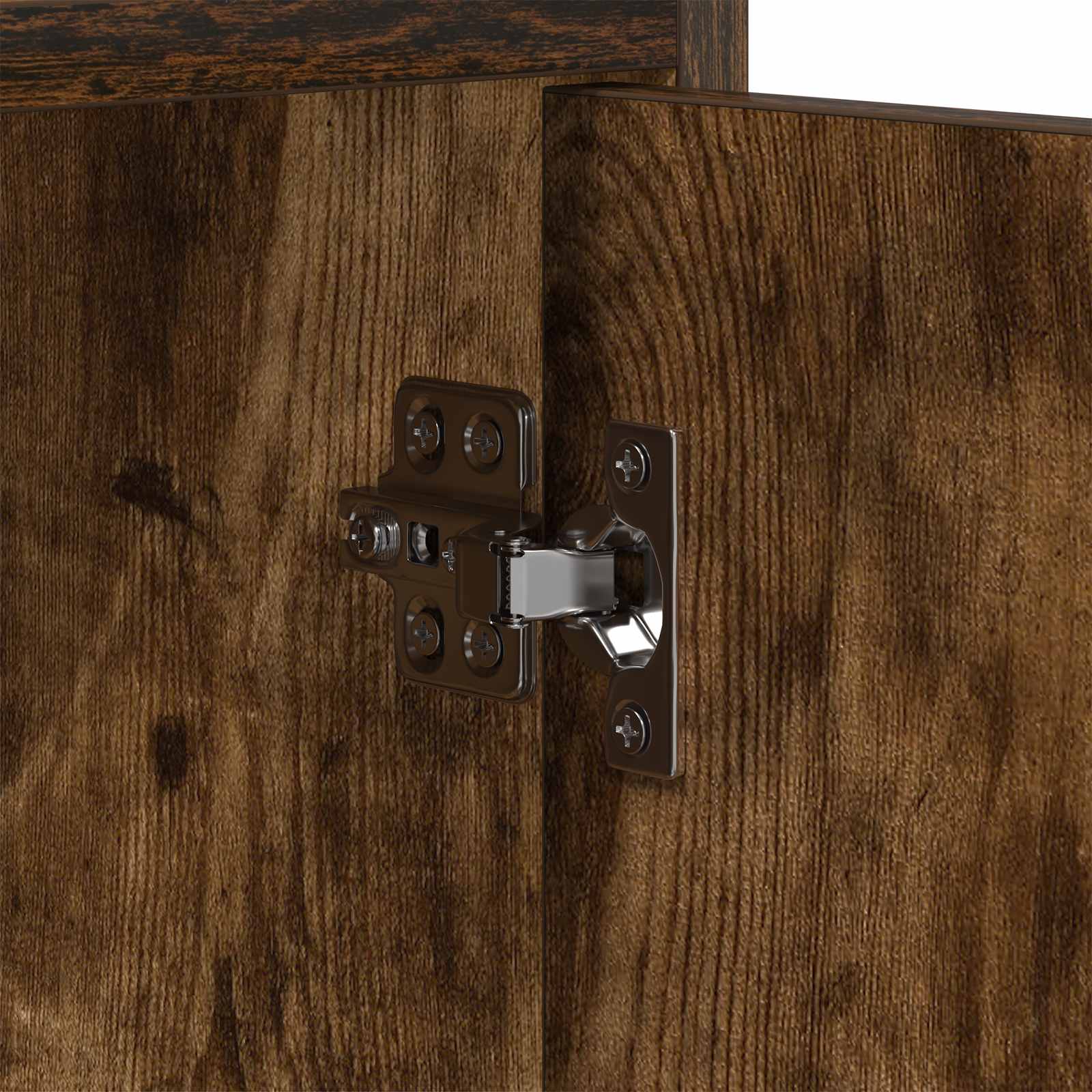 TV-kast 168 x 33 x 47 cm Gerookt eiken Bewerkt hout